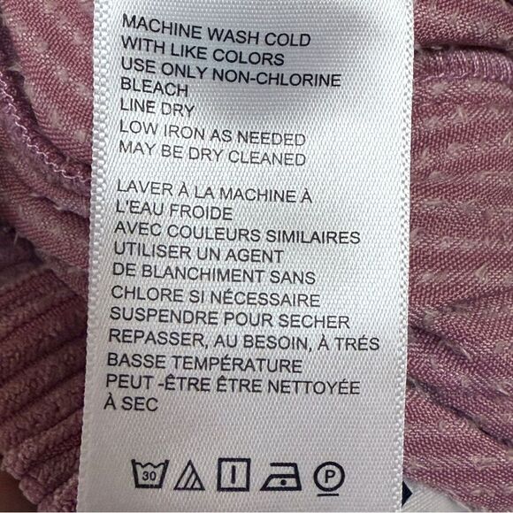 BDG Urban Outfitters High Waisted Mauve Pink Corduroy Flare Pants Size S-P - Picture 9 of 11